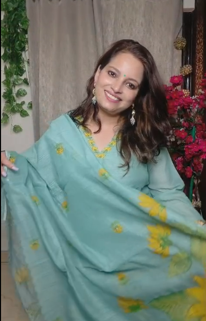 Gorgeous Pure Linen A-line suit