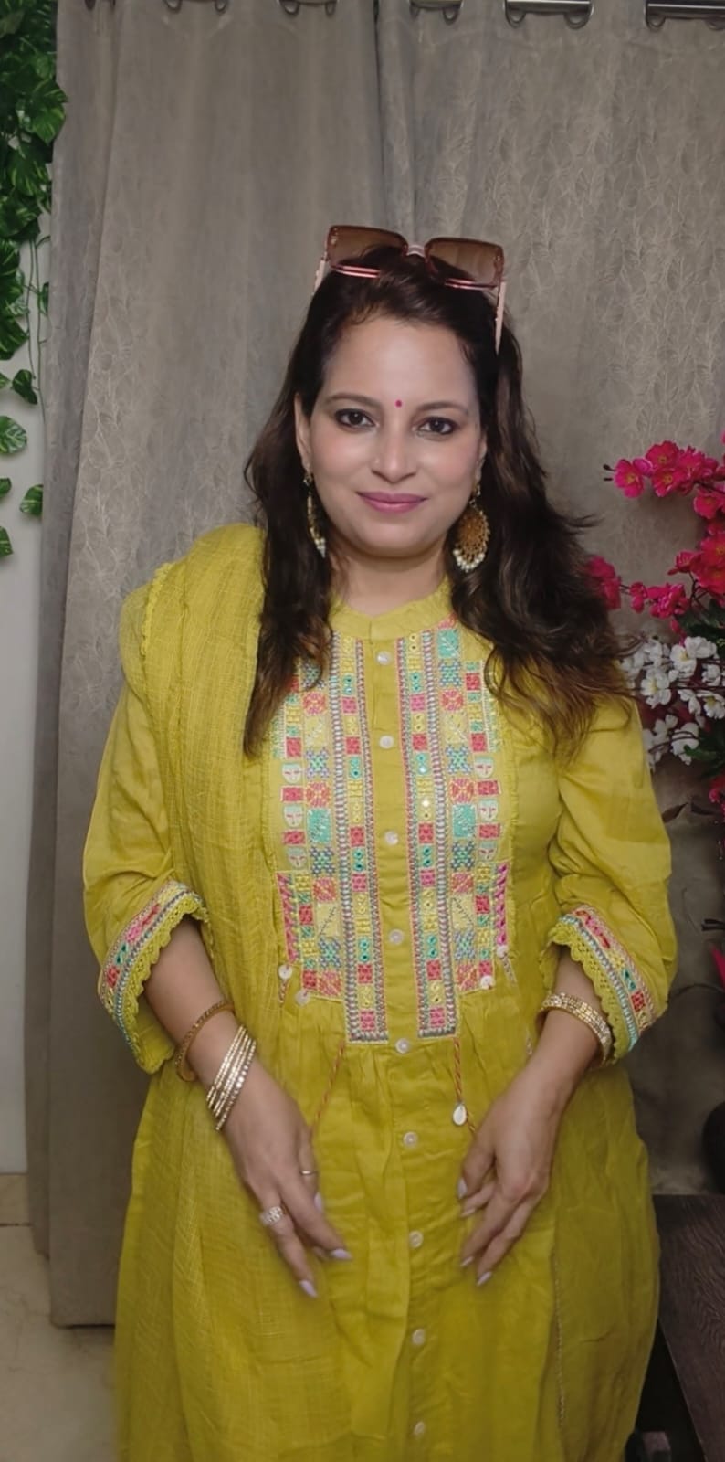 Pure Mul Cotton A-Line Suit Set