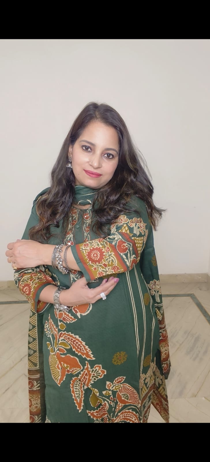 Pure cotton suit with beautiful prints
